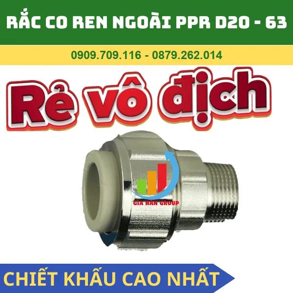RẮC CO REN NGOÀI PPR TIỀN PHONG
