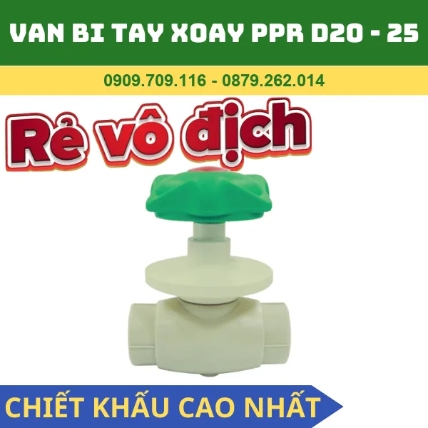 VAN BI TAY XOĂY PPR PPR TIỀN PHONG